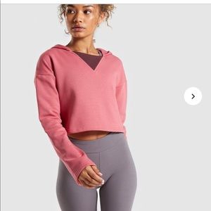 NWT gymshark solo cropped hoodie